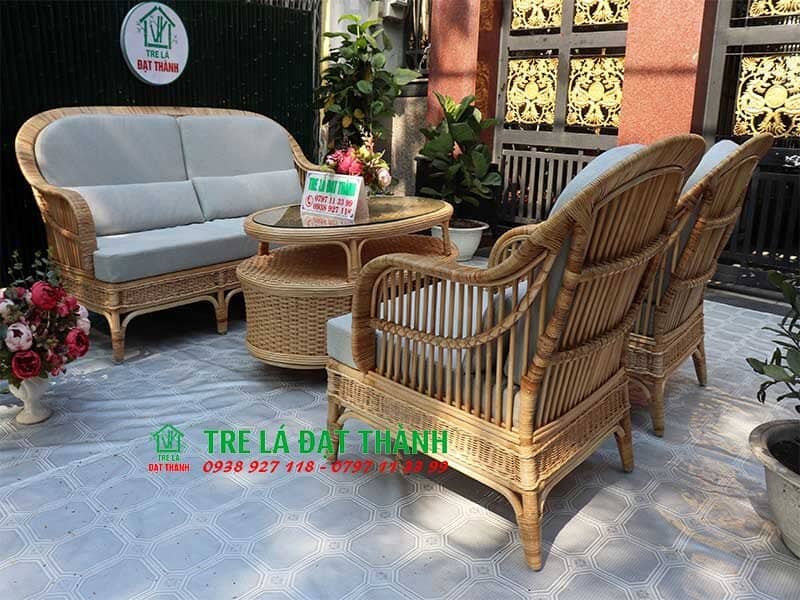 Bàn Ghế Mây Phòng Khách - BGMPK026